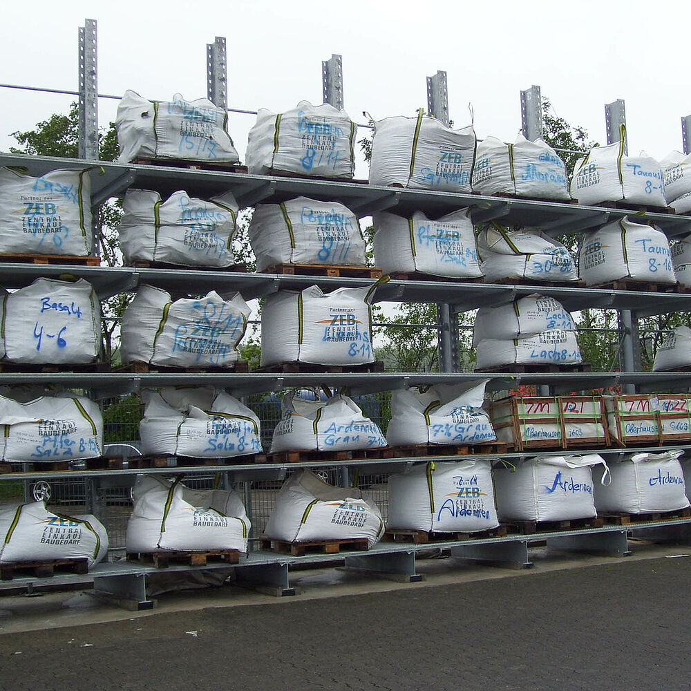 racking systems for the storage of building material