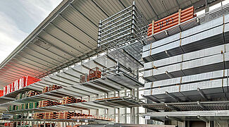 cantilever racking with roof galvanized