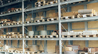 Regal-Halle für die Lagerung von Stahlprodukten