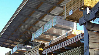 cantilever racking with roof