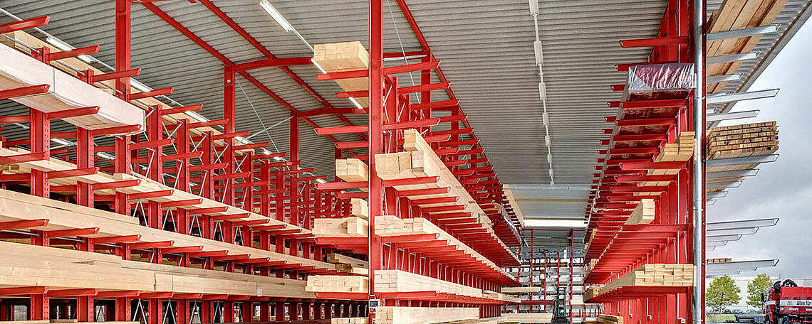 cantilever racking warehouse