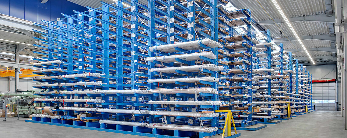 cantilever racking for the metal trade