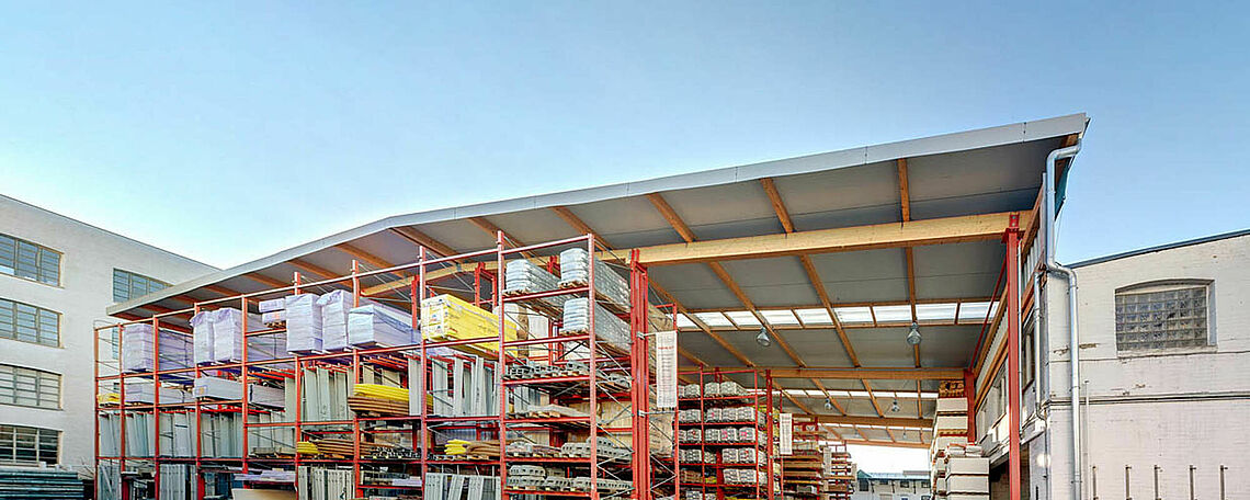 cantilever racking warehouse, rack-clad building