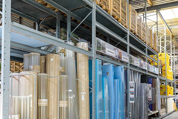pallet racking warehouse, rack-clad building