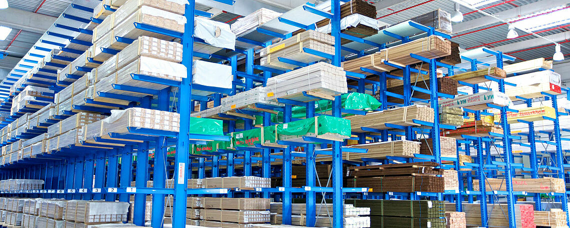 cantilever racking in the timber trade